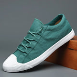 Wexleyjesus Summer New Breathable Lace Up Flat Shoes Korean Version Of The Trend Of Men's Canvas Shoes Casual Shoes