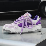 Wexleyjesus 2024 Fashion Purple Mens Skateboard Shoes Streetwear Sneakers Spring Low top Board Sneakers Man Unisex Trend Shoes basket homme