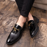 Wexleyjesus Men Tassel Loafers Mens Loafers Leather Man Shoes Leather Tassel Mocassin Homme Calzado Hombre Zapatos De Hombre Men Shoes