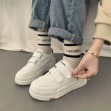 Wexleyjesus Spring Breathable Korean Student White Shoes Flat Bottom Casual Board Shoes Casual Sneaker Shoes Female