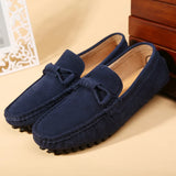 Wexleyjesus High Quality Mens Loafers Fashion Suede Leather Outdoor Casual shoes Classic Slip On Soft Driving Moccasins Peas shoes