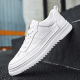 Wexleyjesus Men Shoes Lace up Fashion Genuine Leather Board Shoe Comfortable Casual Shoes Men Outdoor Male Sneakers Tenis Masculino