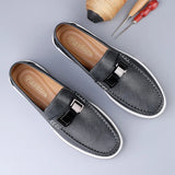 Wexleyjesus Black Loafer Men Shoes Luxury Genuine Leather Business Moccasins Footwear Male Soft Driving Flats Comfy Slip-On Men Casual Shoes