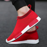 Wexleyjesus Men's Slip on Sock Sneakers 38-47 Super Light Breathable Mens Shoes Men Walking Jogging Shoes Men Sneakers Casual Shoes for Men