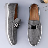 Wexleyjesus Black Loafer Men Shoes Luxury Genuine Leather Business Moccasins Footwear Male Soft Driving Flats Comfy Slip-On Men Casual Shoes