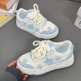 Wexleyjesus Kawaii Platform Sneakers Women's Sports Shoes Spring Summer 2024 Casual Vulcanize Tennis Female Skateboard Korean Footwear