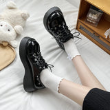 Wexleyjesus Plus Size 42 Lolita Shoes Women Japanese E Girl Chunky Platform Cosplay Costume Student Mary Jane Black Shoe Zapatos De Mujer