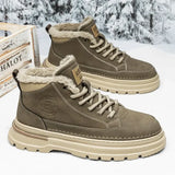 Wexleyjesus Snow Boots for Men Platform Lace Up Casual Winter Shoes Man Offer Luxury Fur New in Brands Warm Cold Proof Comfortable Footwear