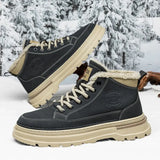 Wexleyjesus Snow Boots for Men Platform Lace Up Casual Winter Shoes Man Offer Luxury Fur New in Brands Warm Cold Proof Comfortable Footwear