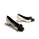 Wexleyjesus Spring And Autumn Casual French Elegance Mid Heels Temperament Fashion Sweet Girls Ol Ladies Kawaii Shoes