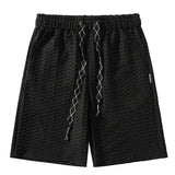 Wexleyjesus Summer Shorts Men Fashion Ice Silk Shorts Men Streetwear Loose Beach Shorts Mens Black Green Casual Shorts Male Oversized M-3XL