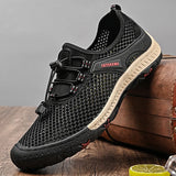 Wexleyjesus Outdoor Mesh Men Sneakers Slip On Men Loafers Breathable Summer Casual Shoes For Men Lightweight Camping Hiking Shoes