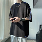 Wexleyjesus Men Summer Quality T Shirts Manual Suture Harajuku Casual Tshirt For Male  New Neutral Oversize Tees Short Sleeve Tops