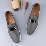 Wexleyjesus Black Loafer Men Shoes Luxury Genuine Leather Business Moccasins Footwear Male Soft Driving Flats Comfy Slip-On Men Casual Shoes