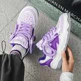 Wexleyjesus 2024 Fashion Purple Mens Skateboard Shoes Streetwear Sneakers Spring Low top Board Sneakers Man Unisex Trend Shoes basket homme