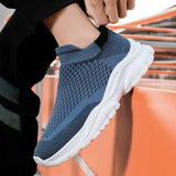 Wexleyjesus New Men's Shoes High Quality Casual Shoes Men Slip-On Sneakers Man Big Shoes Running Shoes Breathable Tenis Shoes Summer