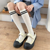 Wexleyjesus New Bear Jacquard Calf Socks Breathable Medium Tube Socks Korean Version Personality Pile Socks