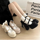 Wexleyjesus Platform High Heels Lolita Shoes Fashion Cross Straps Spring Autumn Night Club Stripper Pumps