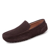 Wexleyjesus New Fashion Casual Suede Shoes Men Loafers with Fur Men High Quality Moccasins Slip on Breathable Driving Loafers Big Size 38-47