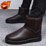 Wexleyjesus Slip-On Winter Shoes Man Flat Booties Ankle Fur Fleece Brands Work Snow Boots for Men Casual Footwear New in Cotton Shoe Offer