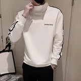 Wexleyjesus Male Clothes Top Black Sweatshirt For Men Hoodieless Pullover Casual No Logo Overfit Harajuku Fashion Elegant Classy