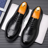 Wexleyjesus Leather Shoes Comfort Men's Shoes 2023 Spring Summer New Men Breathable Outdoor Casual Shoes Business Formal Shoes