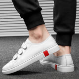 Wexleyjesus New Summer Trend Men shoes Fashion Korean Style All-match Genuine Leather Mens Casual Shoes Comfortable Classic White Sneakers