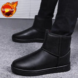 Wexleyjesus Slip-On Winter Shoes Man Flat Booties Ankle Fur Fleece Brands Work Snow Boots for Men Casual Footwear New in Cotton Shoe Offer