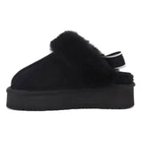 Wexleyjesus Warm Sheepskin Platform Slippers