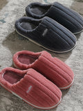 Wexleyjesus Indoor Warm Non-Slip Pure Color Slippers