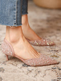 Wexleyjesus Rhinestone Shiny Pumps