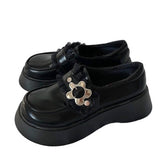 Wexleyjesus Flower Buckle Chunky Platforms