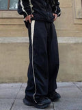 Wexleyjesus Contrast Color Retro Paneled Baggy Parachute Pants