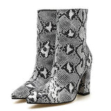 Wexleyjesus Snakeskin Ankle Boots