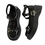 Wexleyjesus Star Girl Buckle Platform Sandals