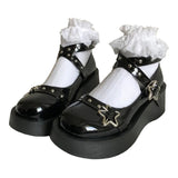 Wexleyjesus Star Girl Buckle Platform Sandals