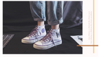 Wexleyjesus  Spring New Women Canvas Shoes Fashion Drawings Girl Purple Vulcanized Sneakers Butterfly Embroidery Casual High Low Flat Shoes
