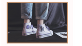 Wexleyjesus  Spring New Women Canvas Shoes Fashion Drawings Girl Purple Vulcanized Sneakers Butterfly Embroidery Casual High Low Flat Shoes