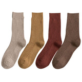 Wool Socks Women Winter Warm 7 Pairs Pack 2022 New High Quality Harajuku Solid  Gifts Socks Stripe Casual Calcetines korea Sox H