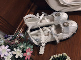 Wexleyjesus apanese sweet student lolita shoes cute lace bowknot kawaii shoes vintage round head comfortable women shoes loli cosplay