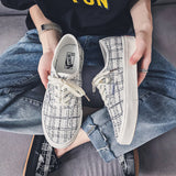 Colorful Print Canvas Shoes Men Espadrilles Rainbow Graffiti Men Vulcanized Shoes Casual Canvas Skateboard Shoes zapatos de lona