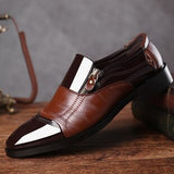 Classic Business Men's Dress Shoes Fashion Elegant Formal Wedding Shoes Men Slip on Office Oxford Shoes Black Brown Man Shoes