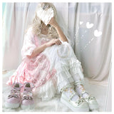 kawaii Lolita shoes Cute star buckle platform shoes Japanese uniform JK shoes sweet low heel Mary Jane shoes college girls shoes