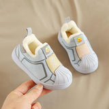 New Kids Baby Girl Boy Shoes Soft Non-slip Infant First Walkers Winter Warm Plush Baby Flat Sneakers Toddler Shoes SXB026