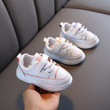 Spring Kids White Shoes Simple Design Baby Boys Running Shoes Soft Sole Sneakers Children Girl Casual shoe  SYJ041