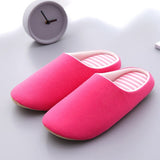 Winter Fashion Women Home Slippers Faux Fur Warm Shoes Woman Slip on Flats Female Fur 1.5cm Heel Plus Size Zapatillas De Casa