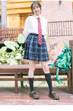 New Autumn England Cowhide Leather Martin Shoes Women's College Wind Uniform Shoes Korean Version Wild Size 34-41