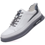 Wexleyjesus High Quality Cowhide White Shoes Student Men's Outdoor Sneakers for Men