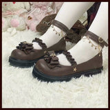 kawaii Lolita shoes Cute star buckle platform shoes Japanese uniform JK shoes sweet low heel Mary Jane shoes college girls shoes