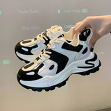 Girl  Breathable Women Dad Shoes Lightweight White Clunky Sneakers Sports Women's Casual Shoes